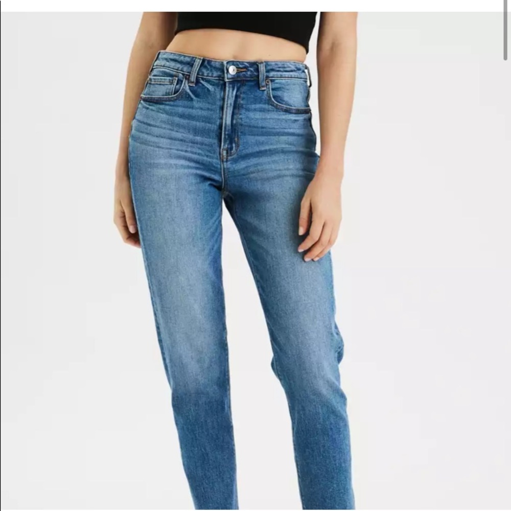 American Eagle hi rise mom jeans